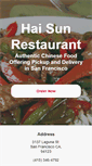 Mobile Screenshot of haisunrestaurant.net